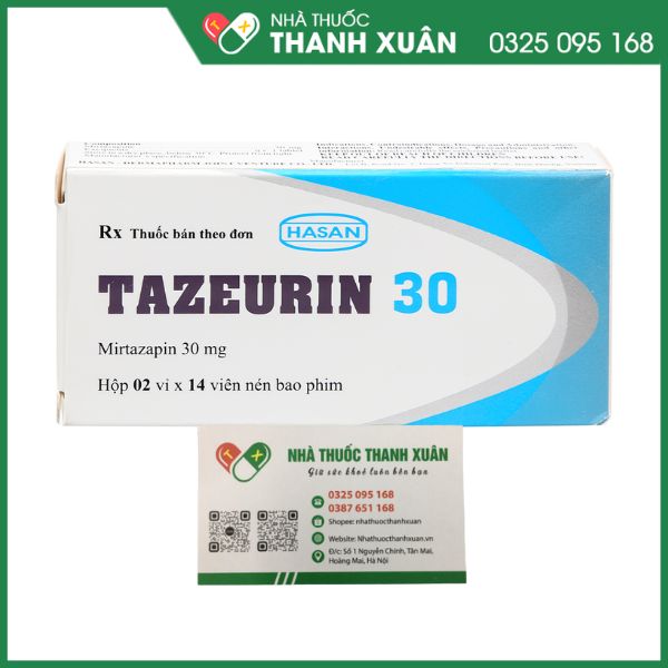 Tazeurin 30 điều trị các giai đoạn của bệnh trầm cảm